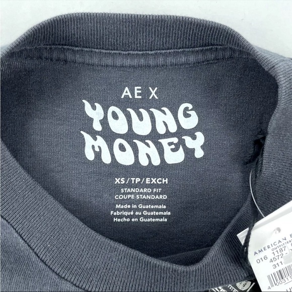New Mens American Eagle X Young Money Collab Long Sleeve T-Shirt Sz XS NWT - Picture 4 of 7